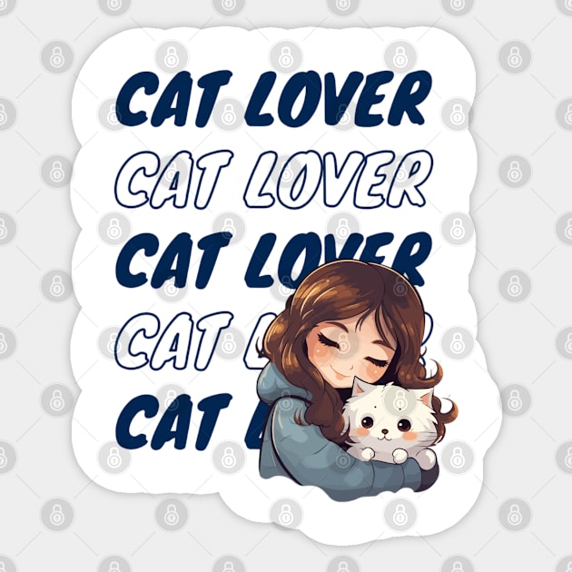 cat lover Sticker by Ayesha